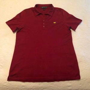 MASTERS Magnolia Lane Collection golf shirt.  100% Pima Cotton. Ladies.  Red